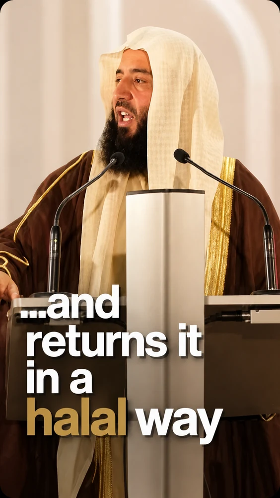 A sermon clip with bold caption styling